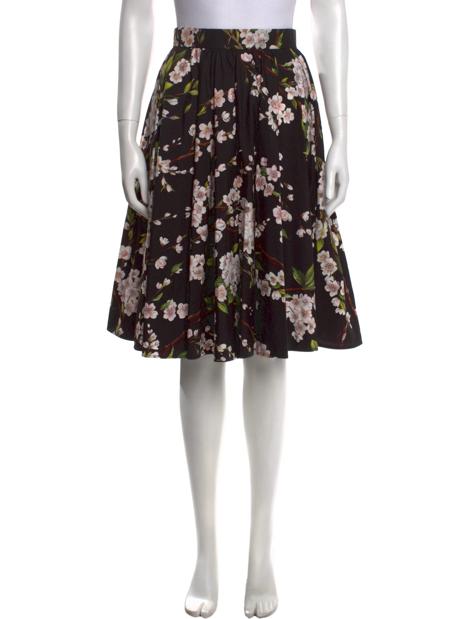Dolce & Gabbana Floral Print Knee-Length Skirt