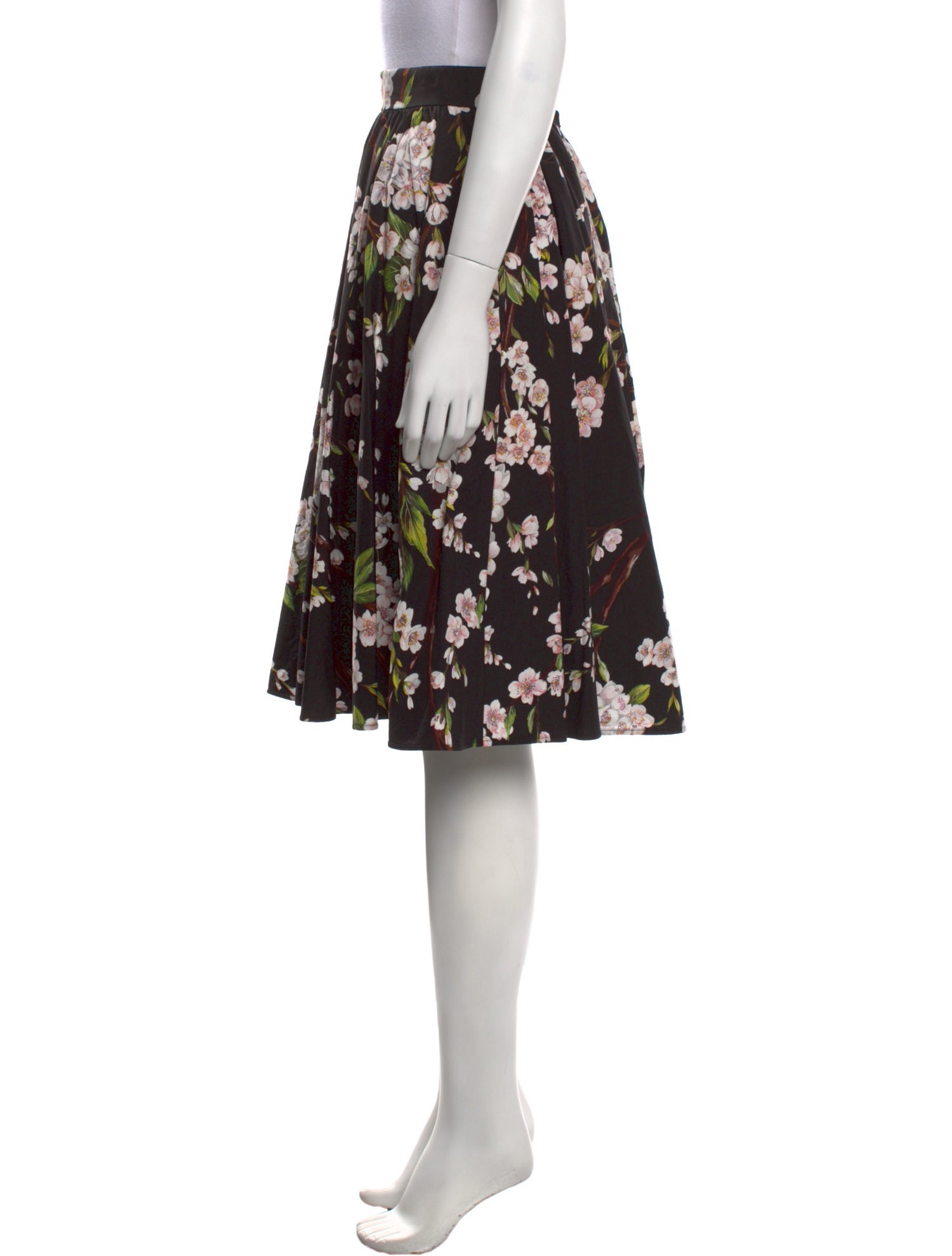 Dolce & Gabbana Floral Print Knee-Length Skirt