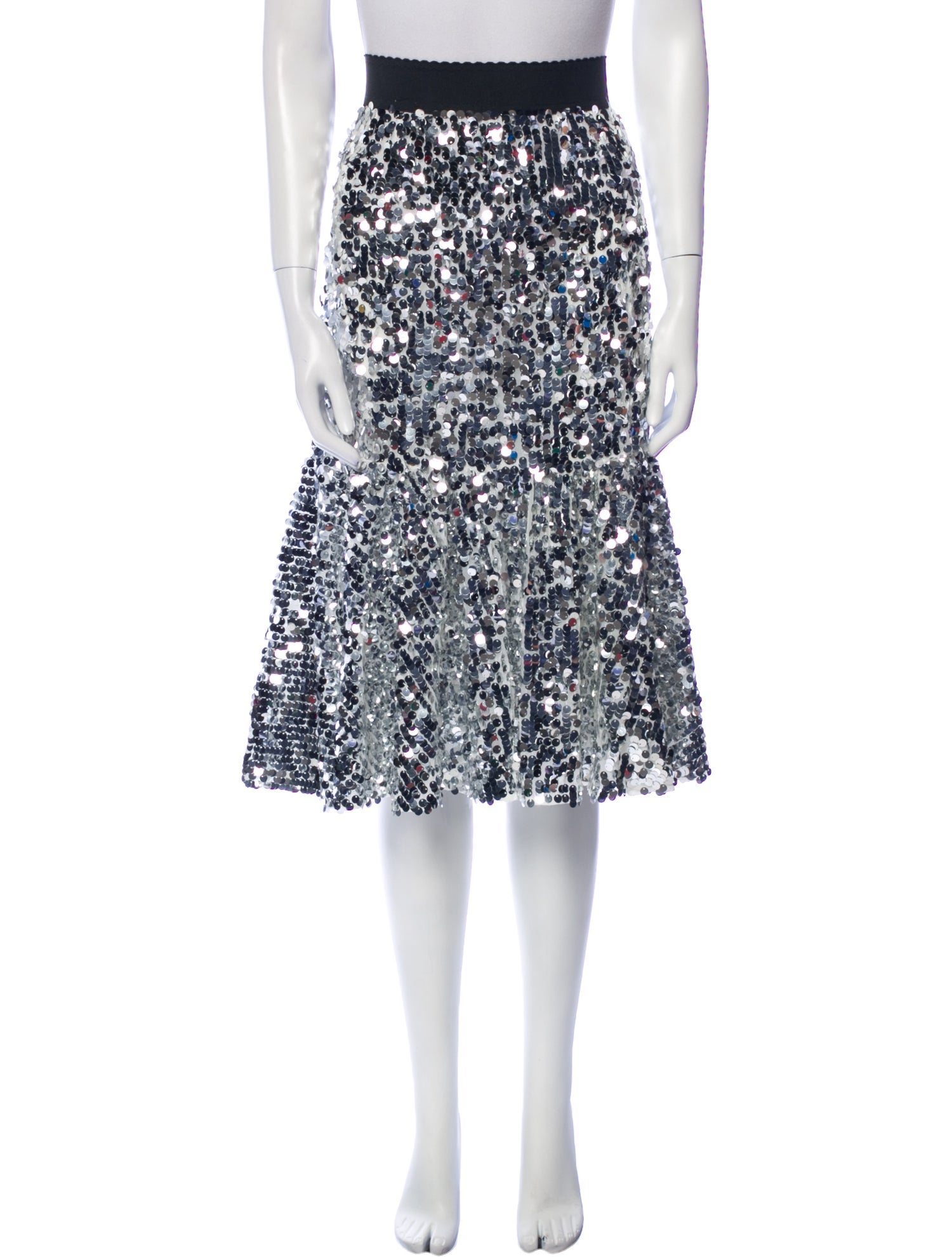 Dolce & Gabbana Sequin Knee-Length Skirt