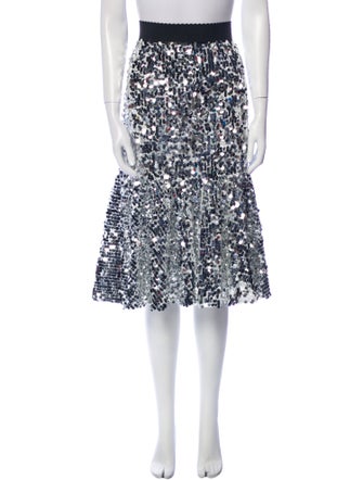 Dolce & Gabbana Sequin Knee-Length Skirt