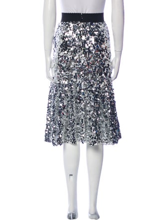 Dolce & Gabbana Sequin Knee-Length Skirt