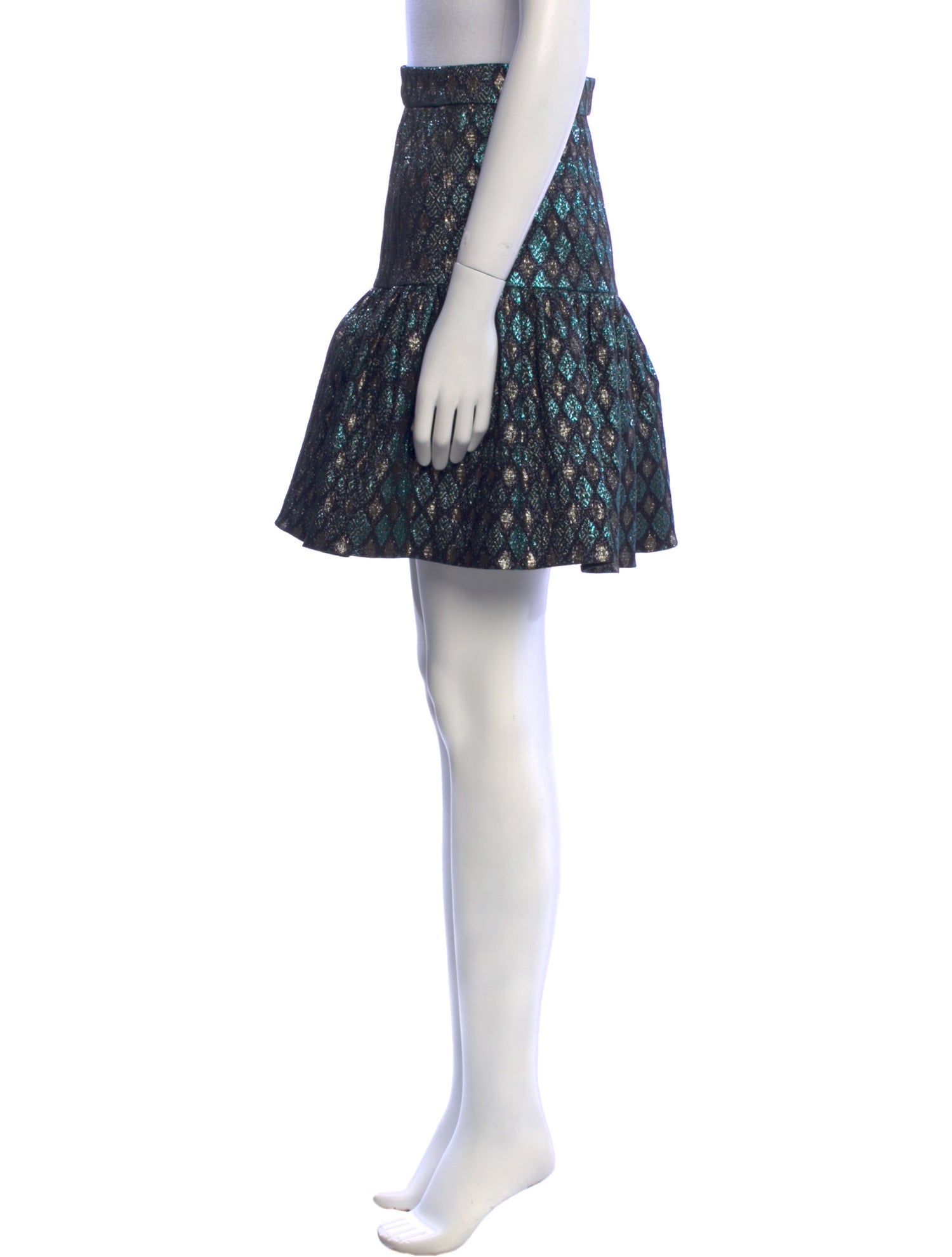 Dolce & Gabbana Plaid Print Mini Skirt