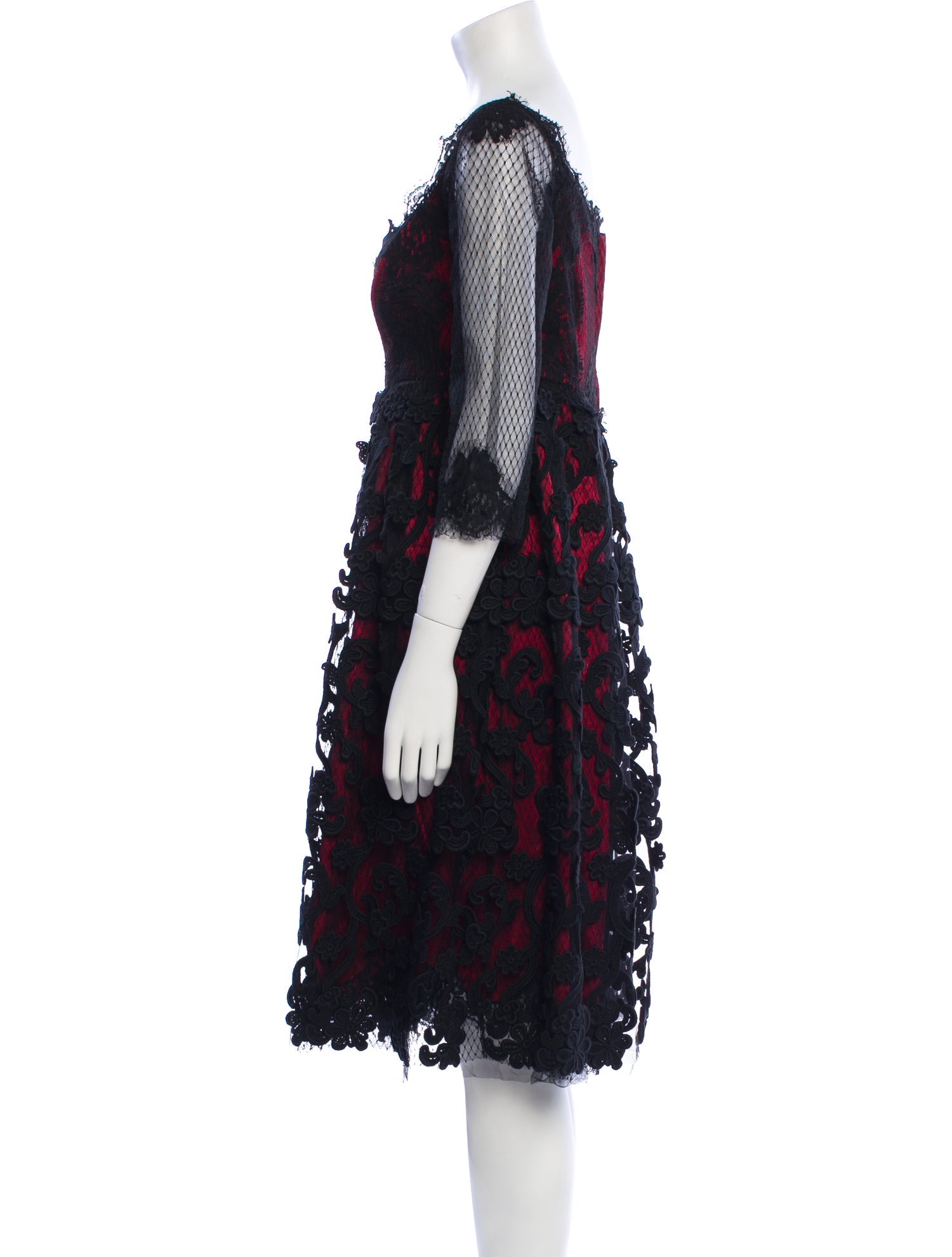 Dolce & Gabbana Lace Pattern Knee-Length Dress