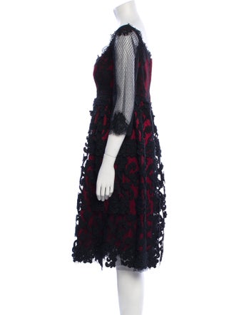 Dolce & Gabbana Lace Pattern Knee-Length Dress