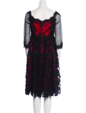 Dolce & Gabbana Lace Pattern Knee-Length Dress