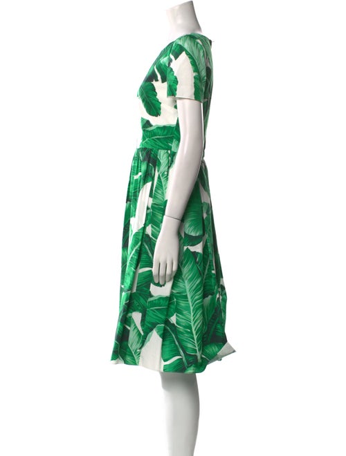 Dolce & Gabbana Floral Print Knee-Length Dress