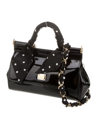 Dolce & Gabbana Patent Leather Top Handle Bag