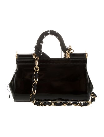 Dolce & Gabbana Patent Leather Top Handle Bag