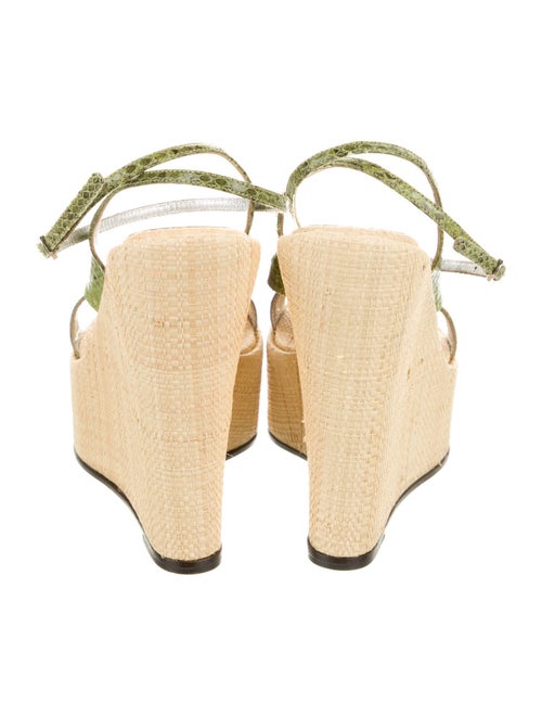 Dolce & Gabbana Leather Colorblock Pattern Espadrilles