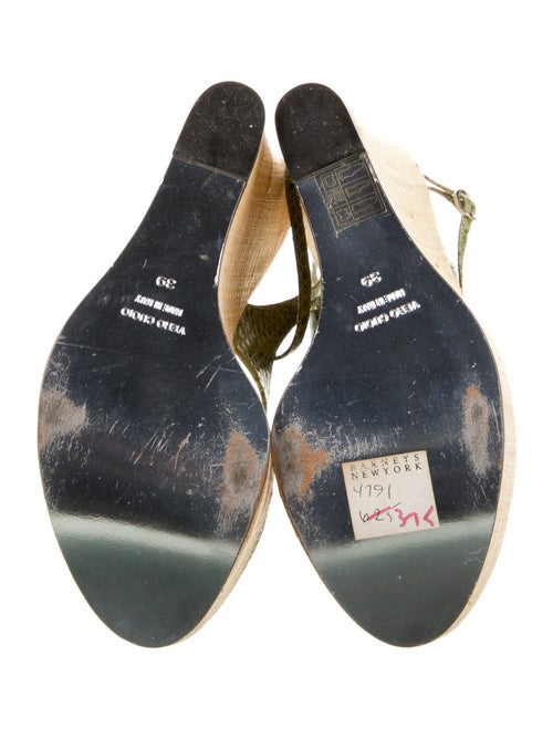 Dolce & Gabbana Leather Colorblock Pattern Espadrilles