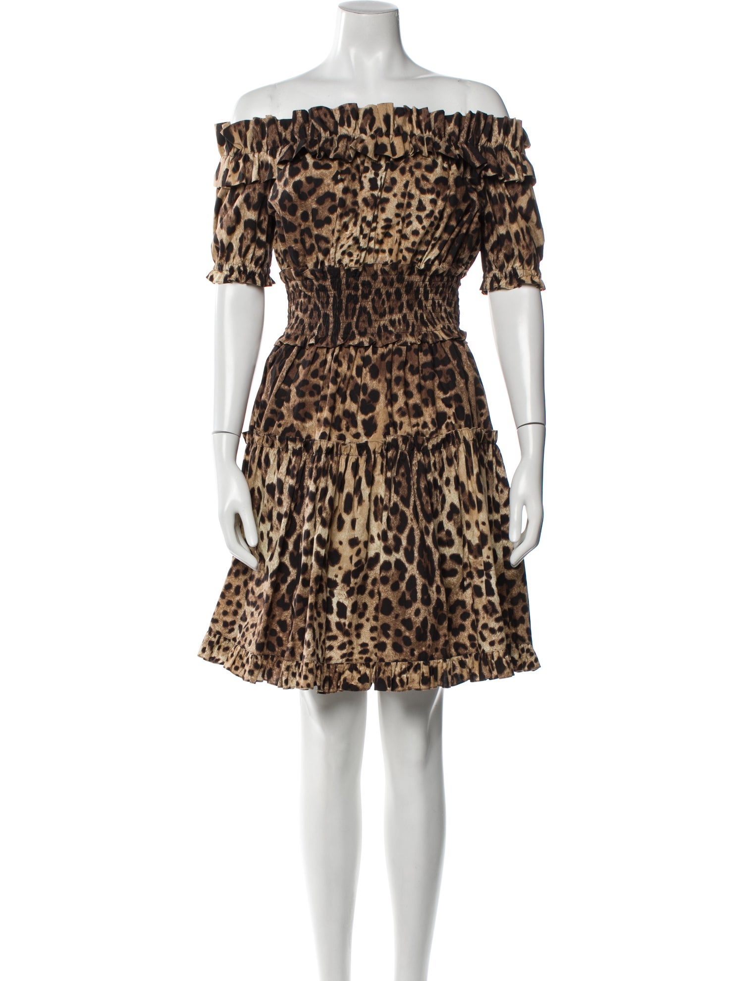 Dolce & Gabbana Animal Print Knee-Length Dress
