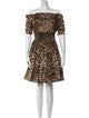 Dolce & Gabbana Animal Print Knee-Length Dress