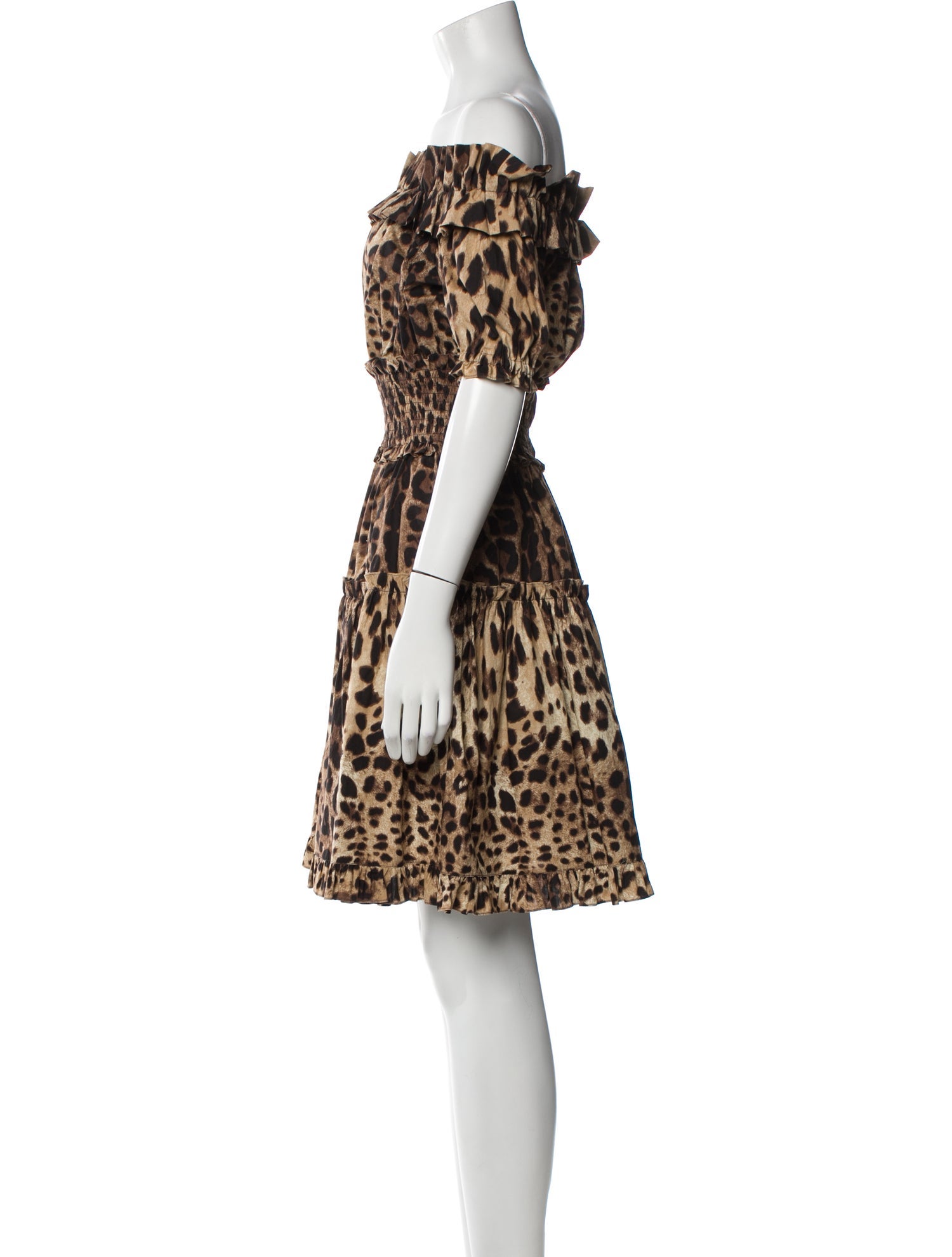 Dolce & Gabbana Animal Print Knee-Length Dress