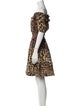 Dolce & Gabbana Animal Print Knee-Length Dress