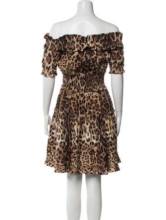 Dolce & Gabbana Animal Print Knee-Length Dress