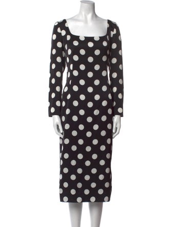 Dolce & Gabbana Silk Midi Length Dress