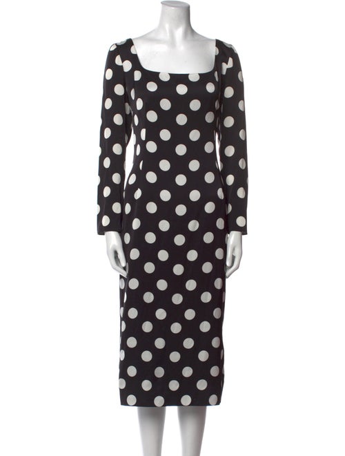 Dolce & Gabbana Silk Midi Length Dress