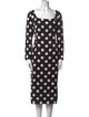 Dolce & Gabbana Silk Midi Length Dress
