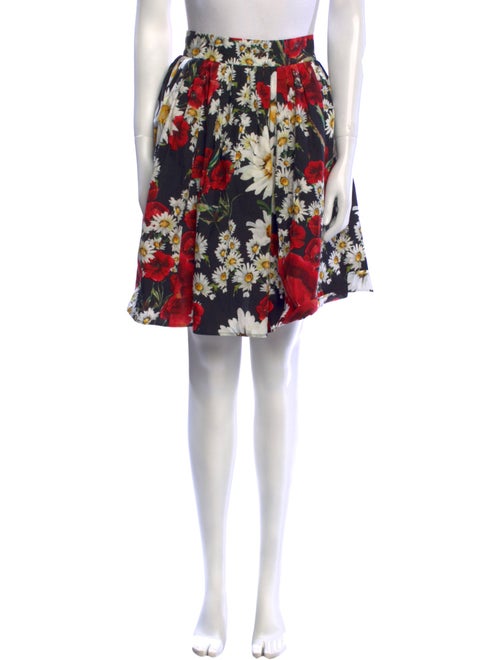 Dolce & Gabbana Floral Print Knee-Length Skirt