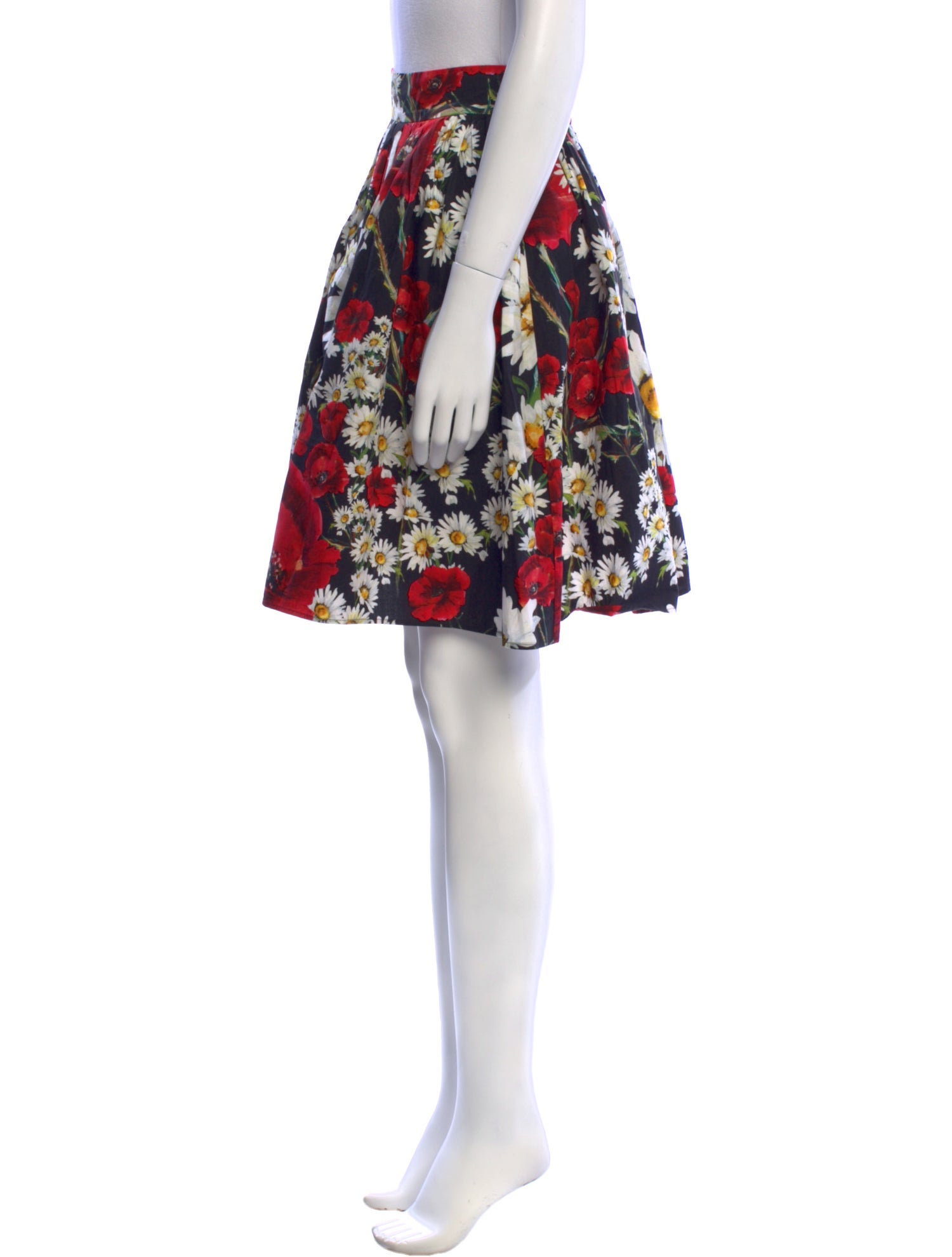 Dolce & Gabbana Floral Print Knee-Length Skirt