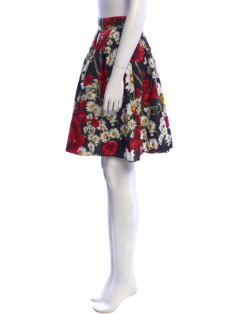 Dolce & Gabbana Floral Print Knee-Length Skirt