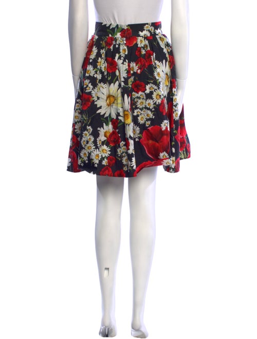 Dolce & Gabbana Floral Print Knee-Length Skirt