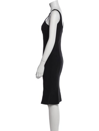 Dolce & Gabbana V-Neck Midi Length Dress