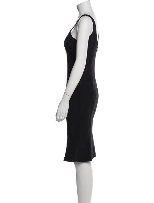 Dolce & Gabbana V-Neck Midi Length Dress