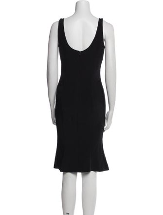 Dolce & Gabbana V-Neck Midi Length Dress