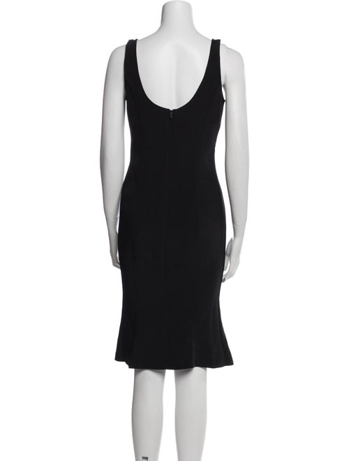 Dolce & Gabbana V-Neck Midi Length Dress