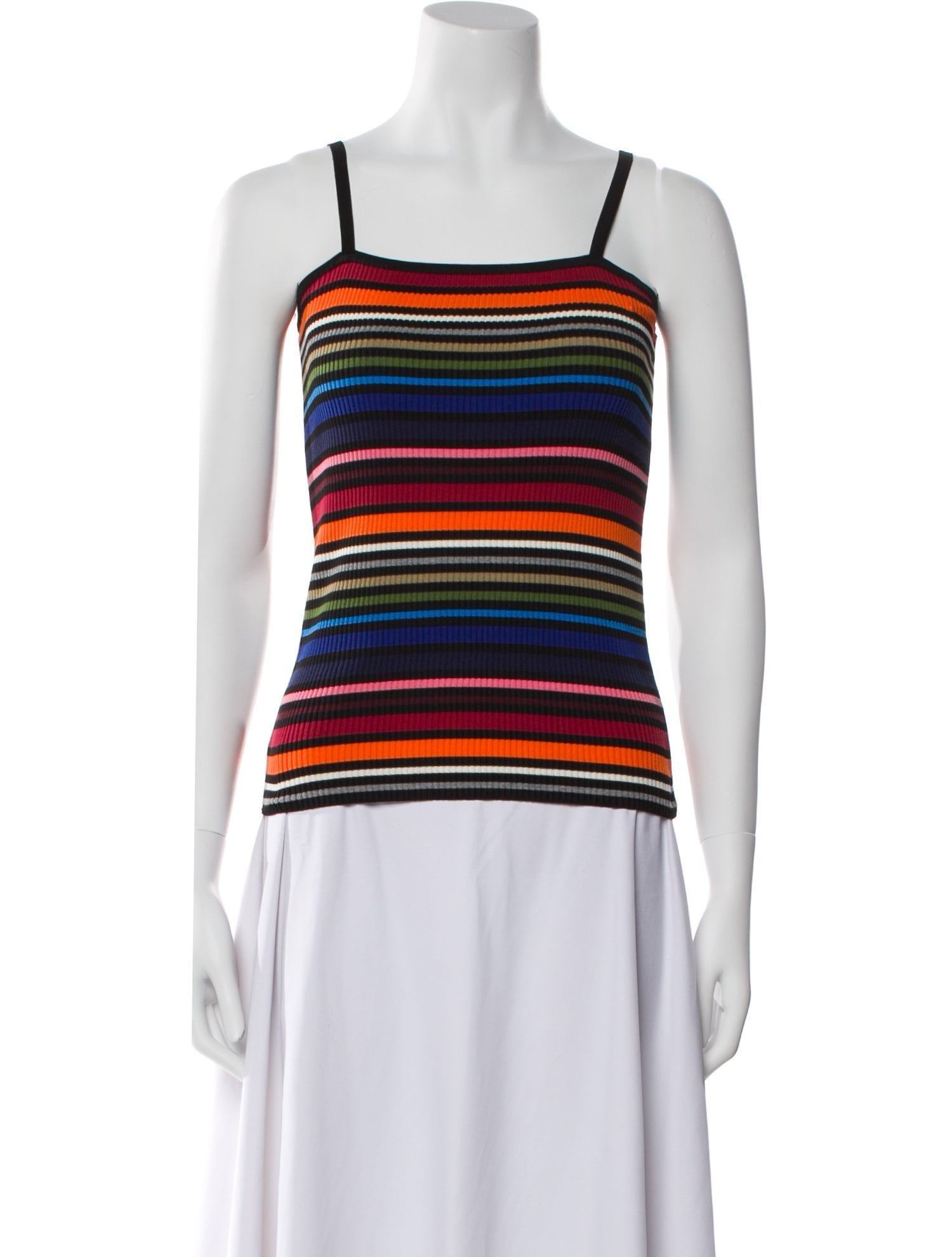 Dolce & Gabbana Striped Square Neckline Top