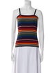 Dolce & Gabbana Striped Square Neckline Top