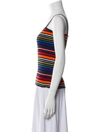 Dolce & Gabbana Striped Square Neckline Top