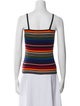 Dolce & Gabbana Striped Square Neckline Top