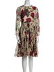 Dolce & Gabbana Silk Midi Length Dress