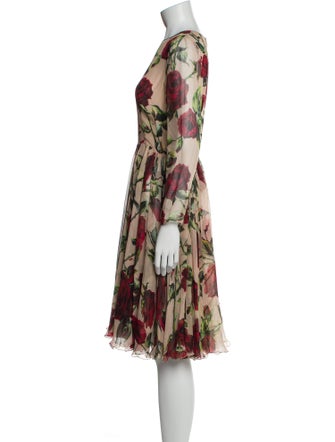 Dolce & Gabbana Silk Midi Length Dress
