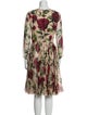 Dolce & Gabbana Silk Midi Length Dress