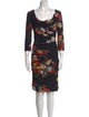 Dolce & Gabbana Silk Knee-Length Dress