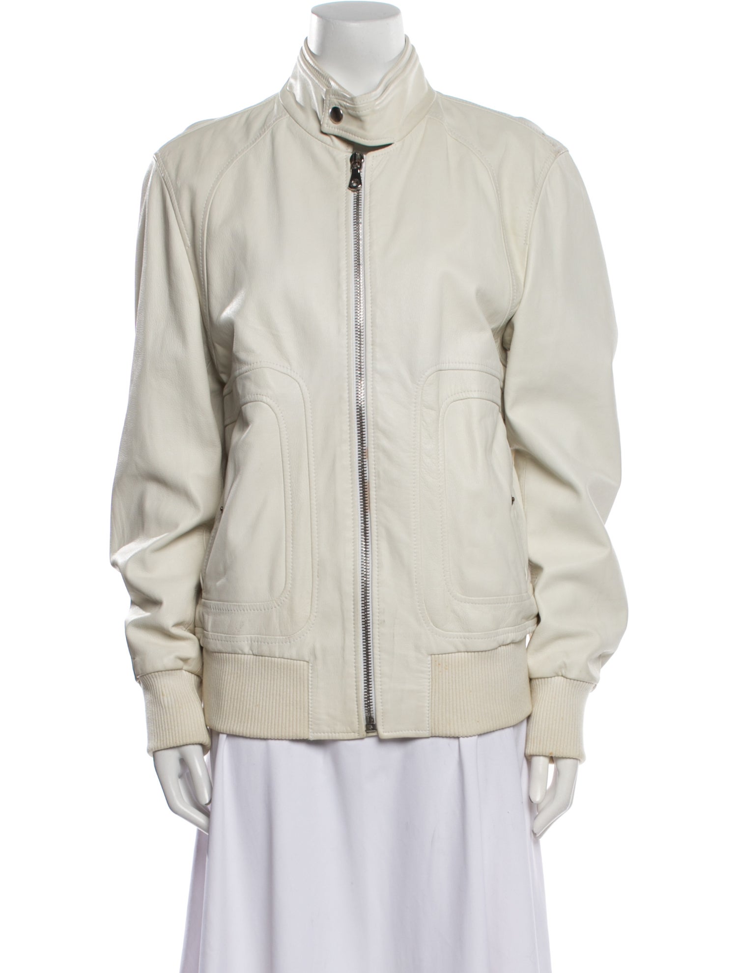 Dolce & Gabbana Leather Bomber Jacket