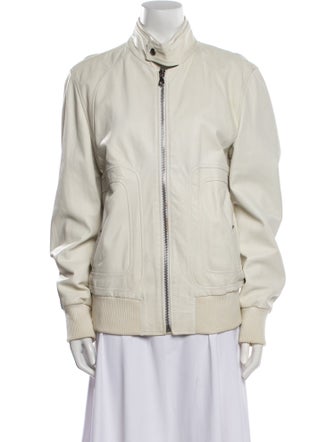 Dolce & Gabbana Leather Bomber Jacket