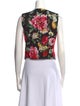 Dolce & Gabbana Silk V-Neck Crop Top
