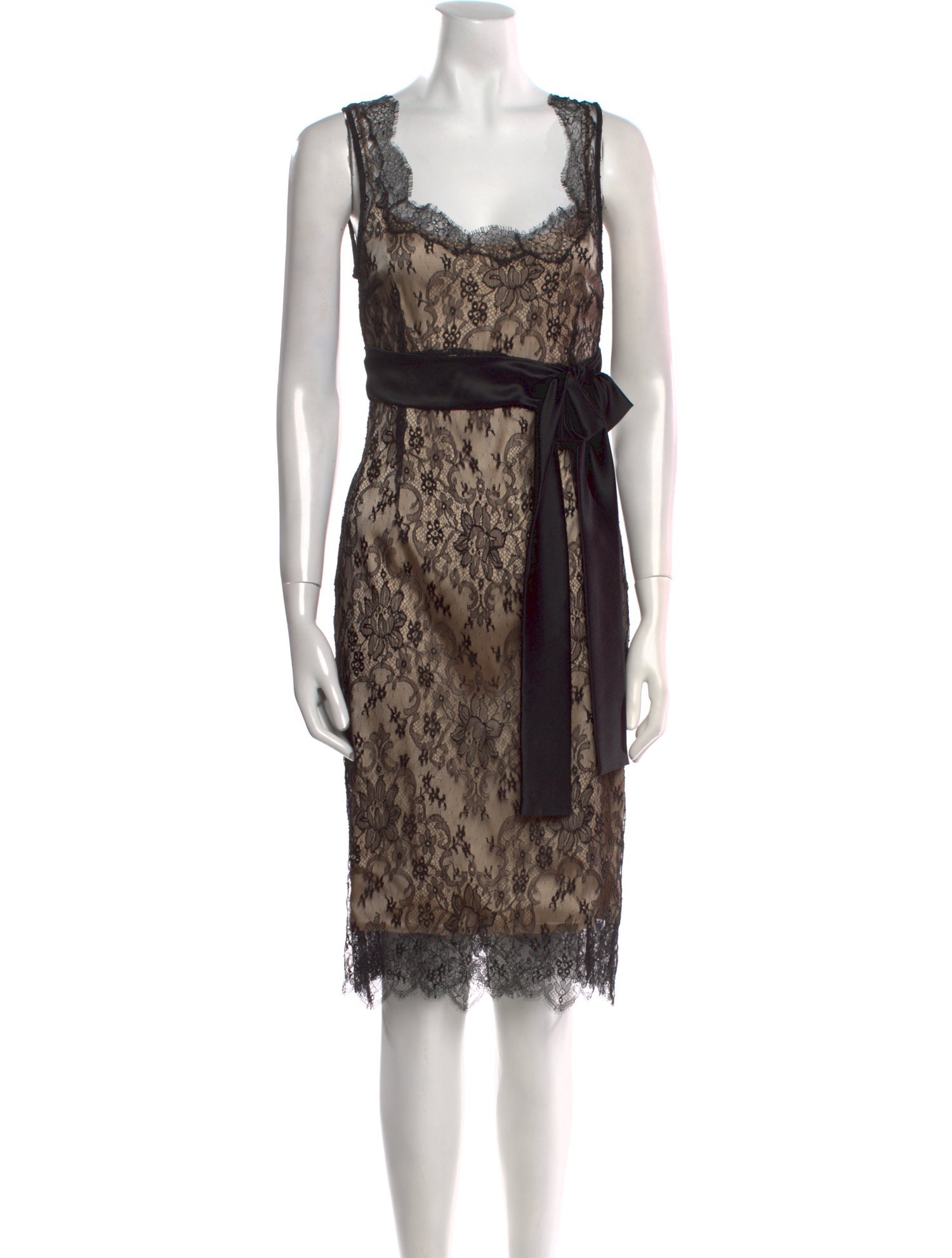 Dolce & Gabbana Lace Pattern Knee-Length Dress