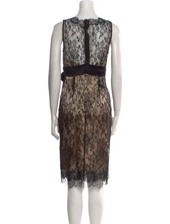 Dolce & Gabbana Lace Pattern Knee-Length Dress