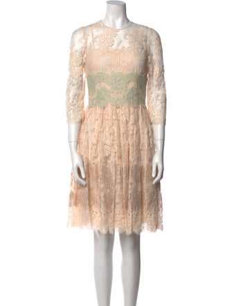 Dolce & Gabbana Lace Pattern Knee-Length Dress