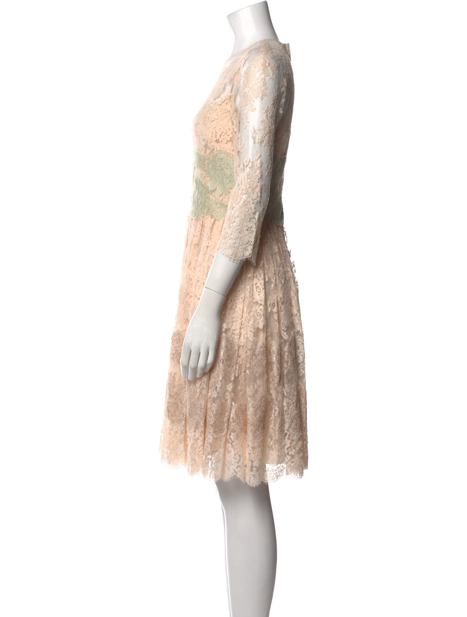 Dolce & Gabbana Lace Pattern Knee-Length Dress