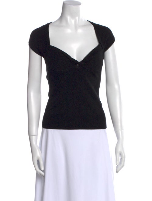 Dolce & Gabbana V-Neck Short Sleeve Top