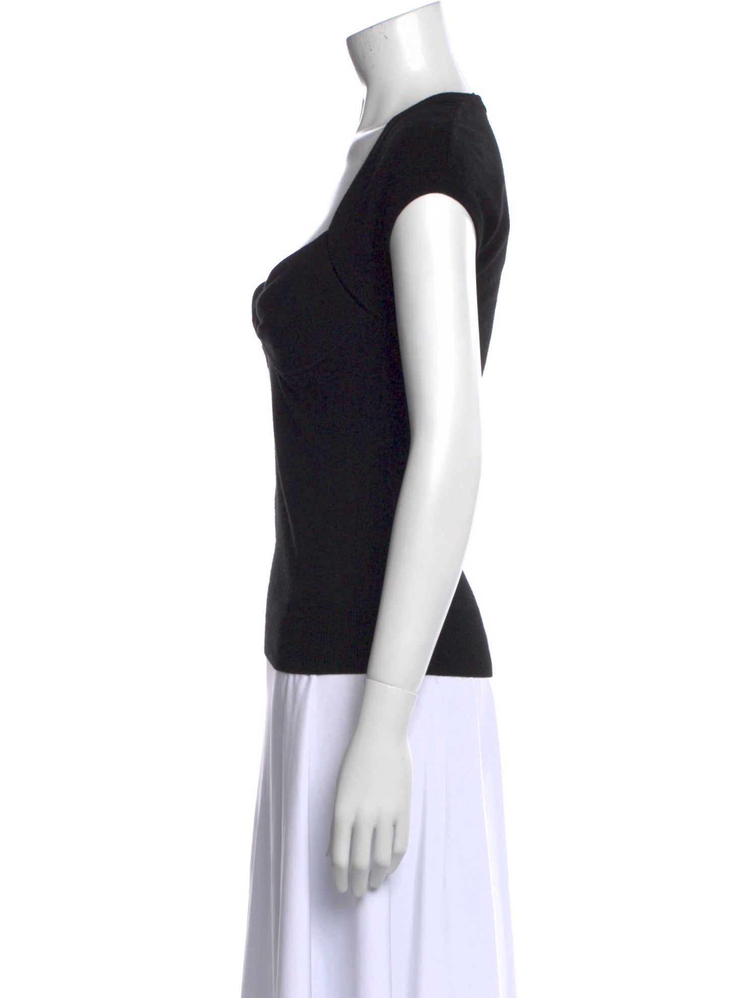 Dolce & Gabbana V-Neck Short Sleeve Top