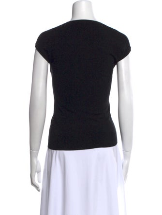 Dolce & Gabbana V-Neck Short Sleeve Top