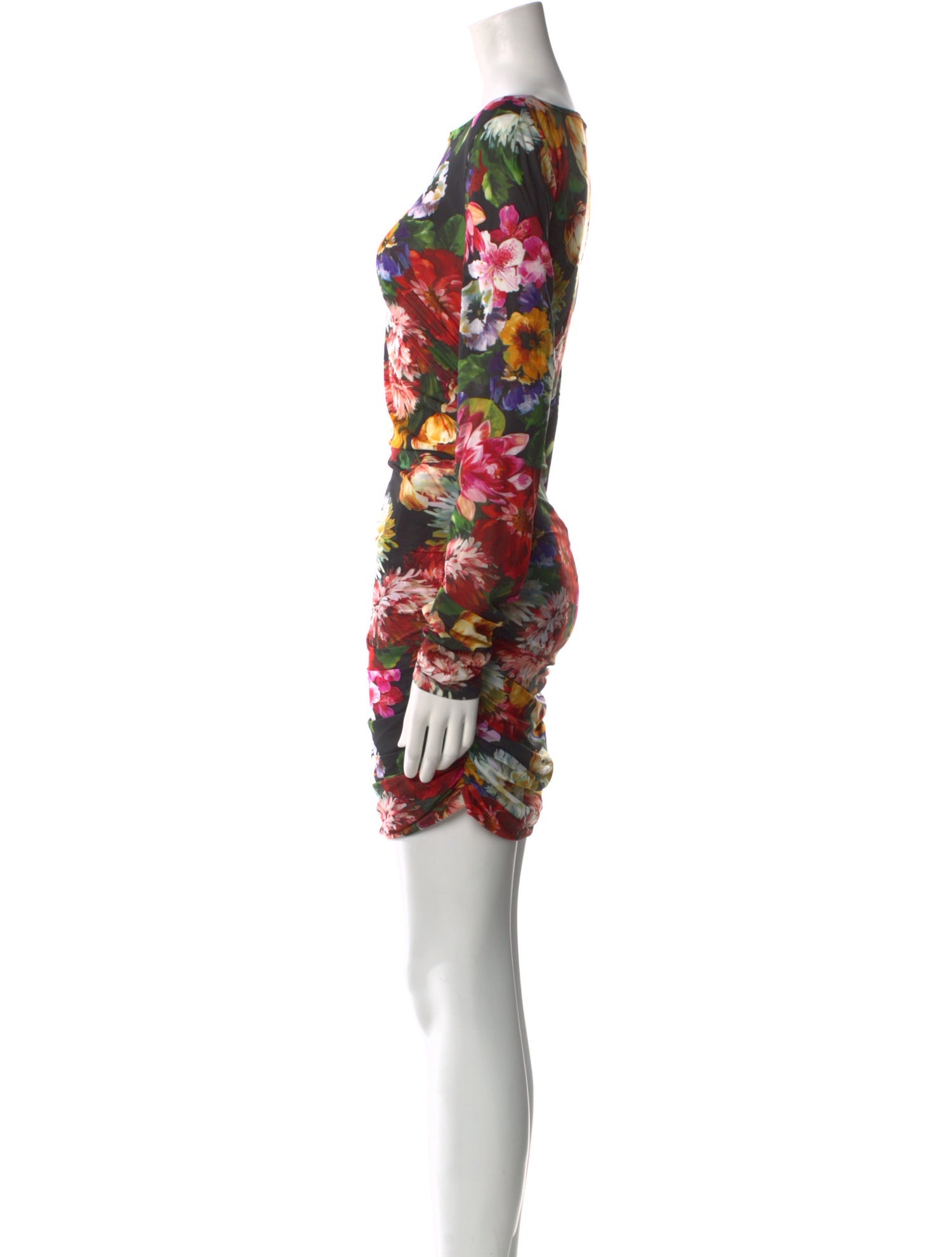 Dolce & Gabbana Floral Print Midi Length Dress