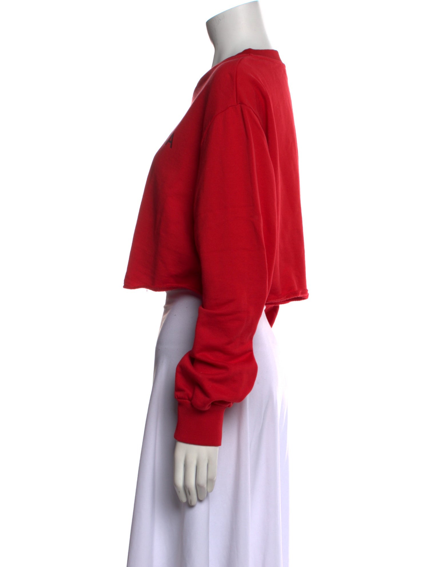 Dolce & Gabbana Graphic Print Crew Neck Crop Top